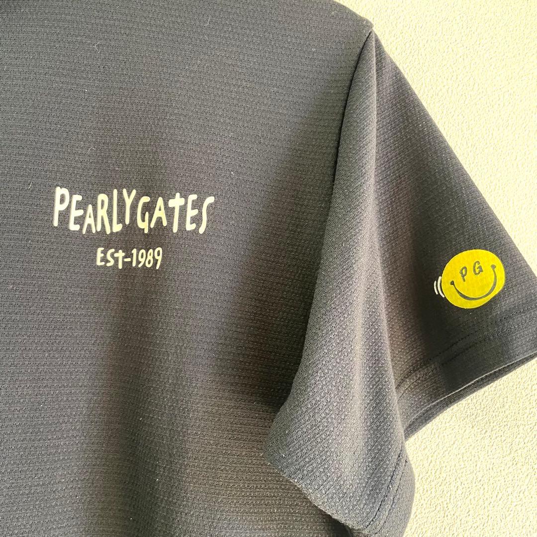 momococon PEARLY GATES 半袖モックネックシャツ