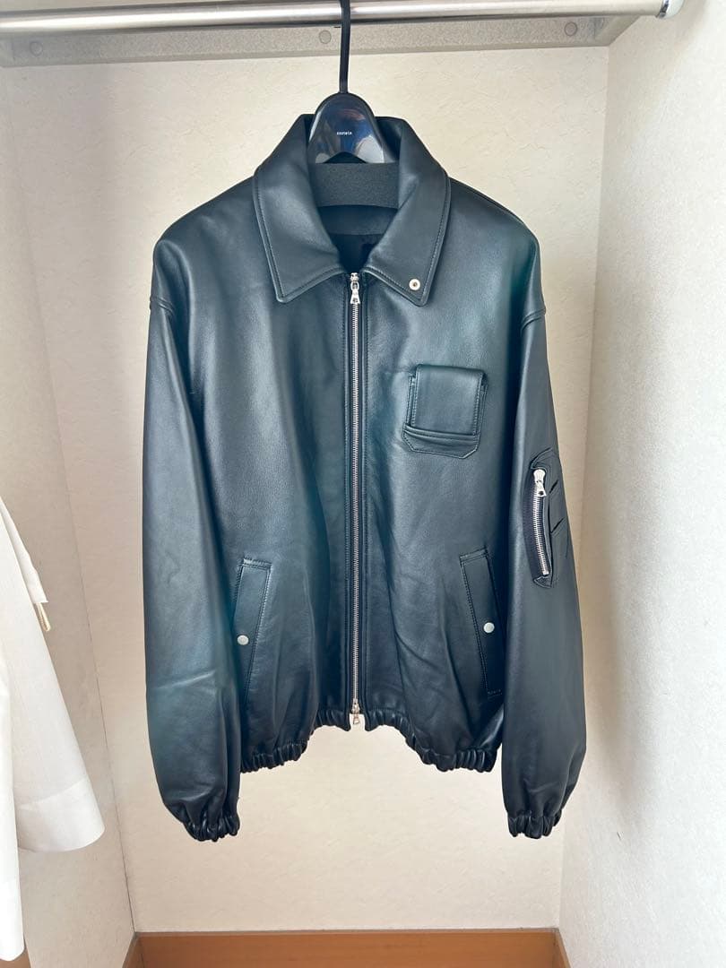 sssteinシュタイン/LEATHER FLIGHT JACKET/BLACK
