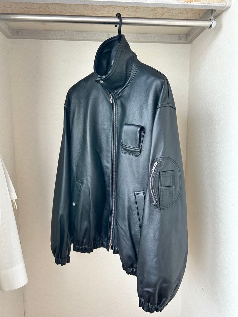 sssteinシュタイン/LEATHER FLIGHT JACKET/BLACK