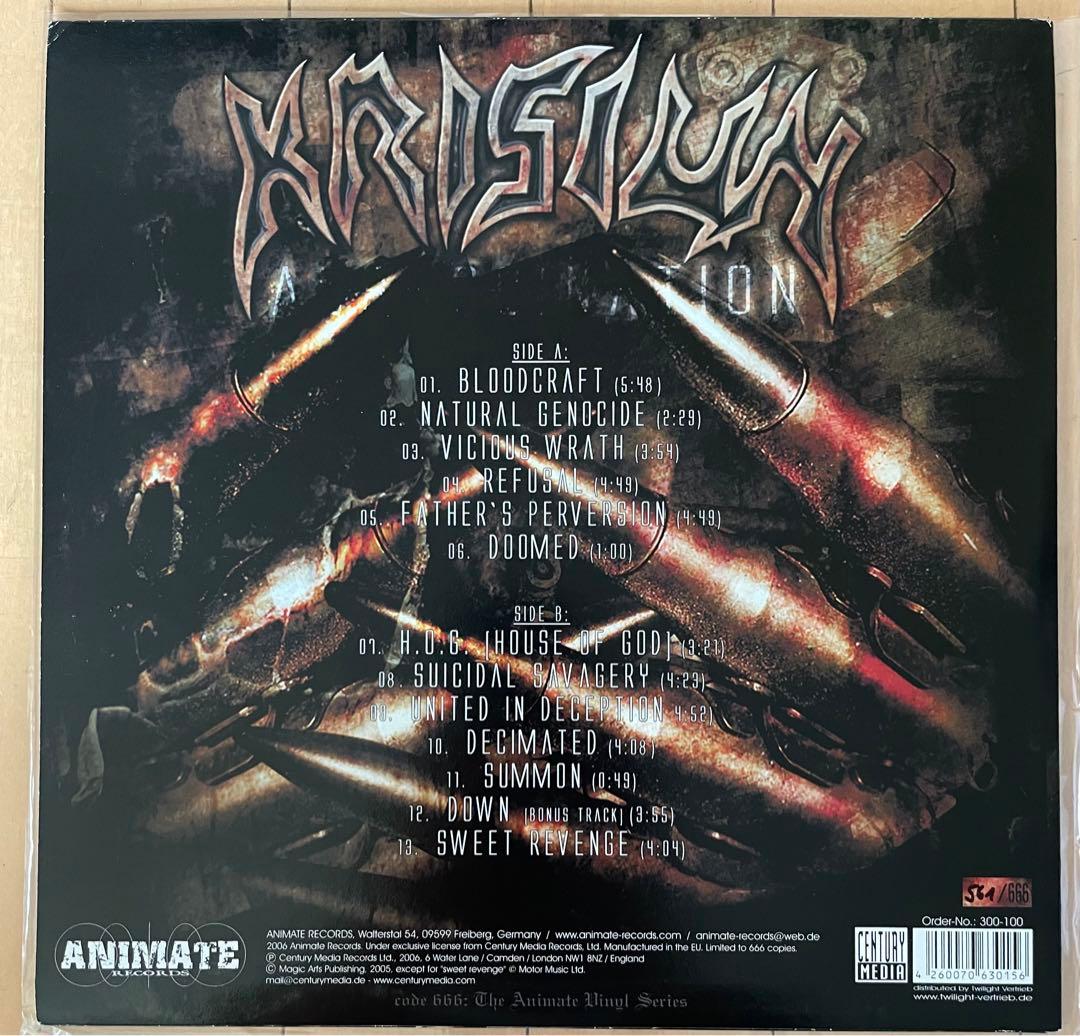 未使用 2006年 666枚限定 KRISIUN assassination