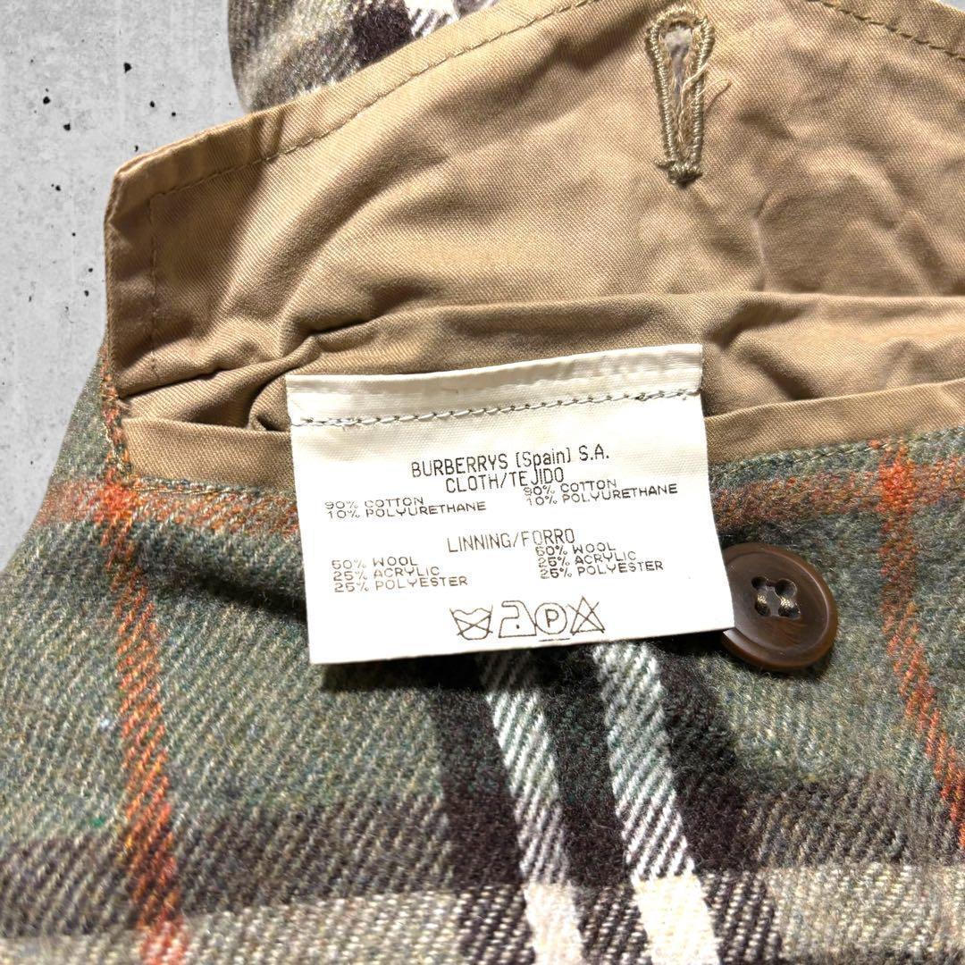 A*9様 80sスペイン製Burberrysハンティングジャケットノバチェックベ