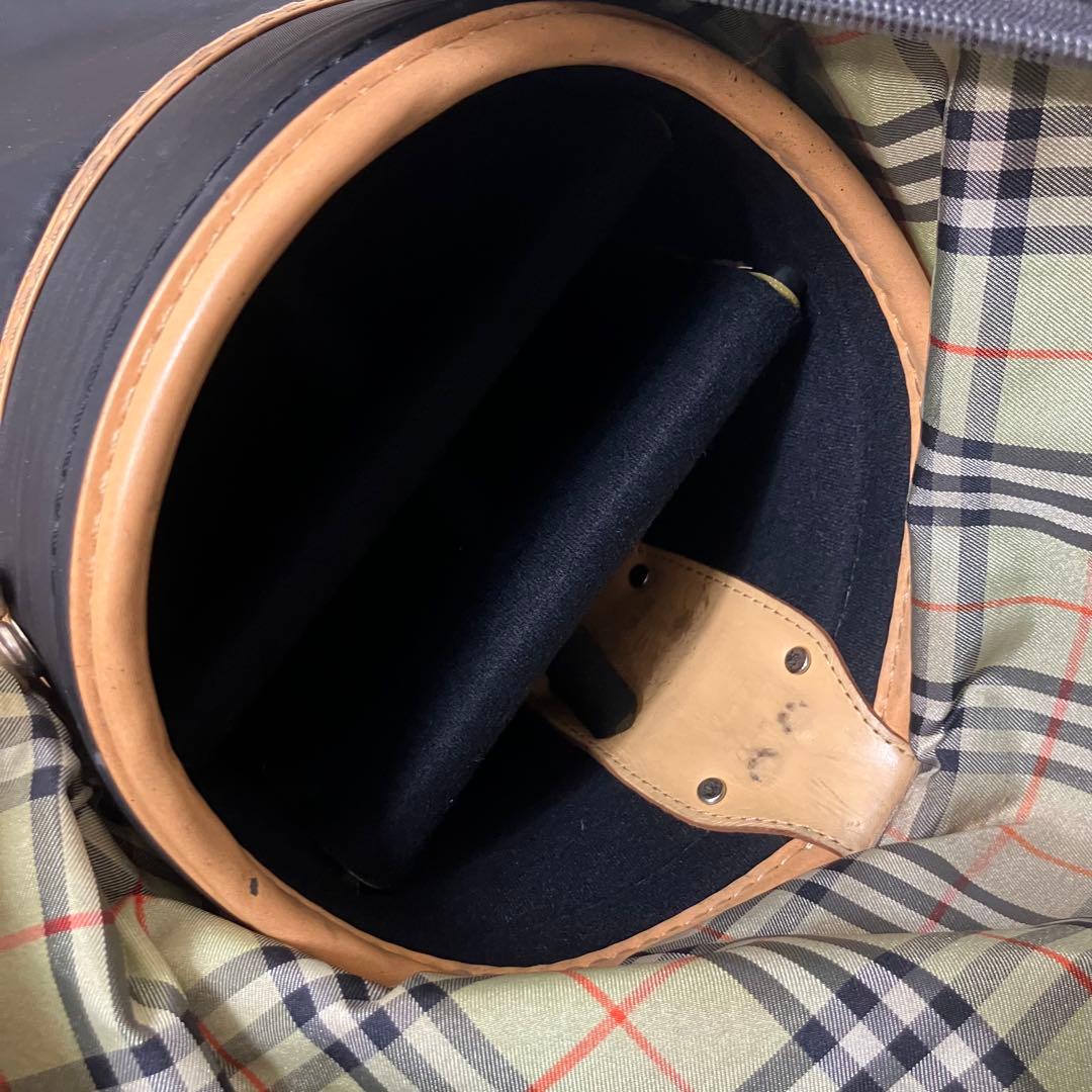 バーバリーゴルフ✨ノバチェック ゴルフバッグ キャディバッグ 黒