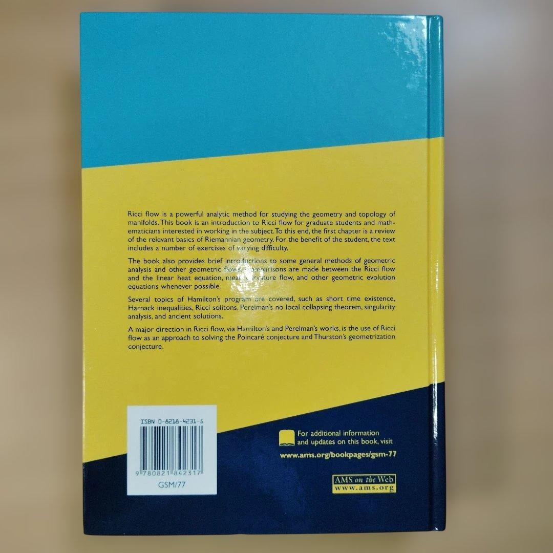 Hamilton’s Ricci Flow　洋書　リッチフロー　微分幾何学