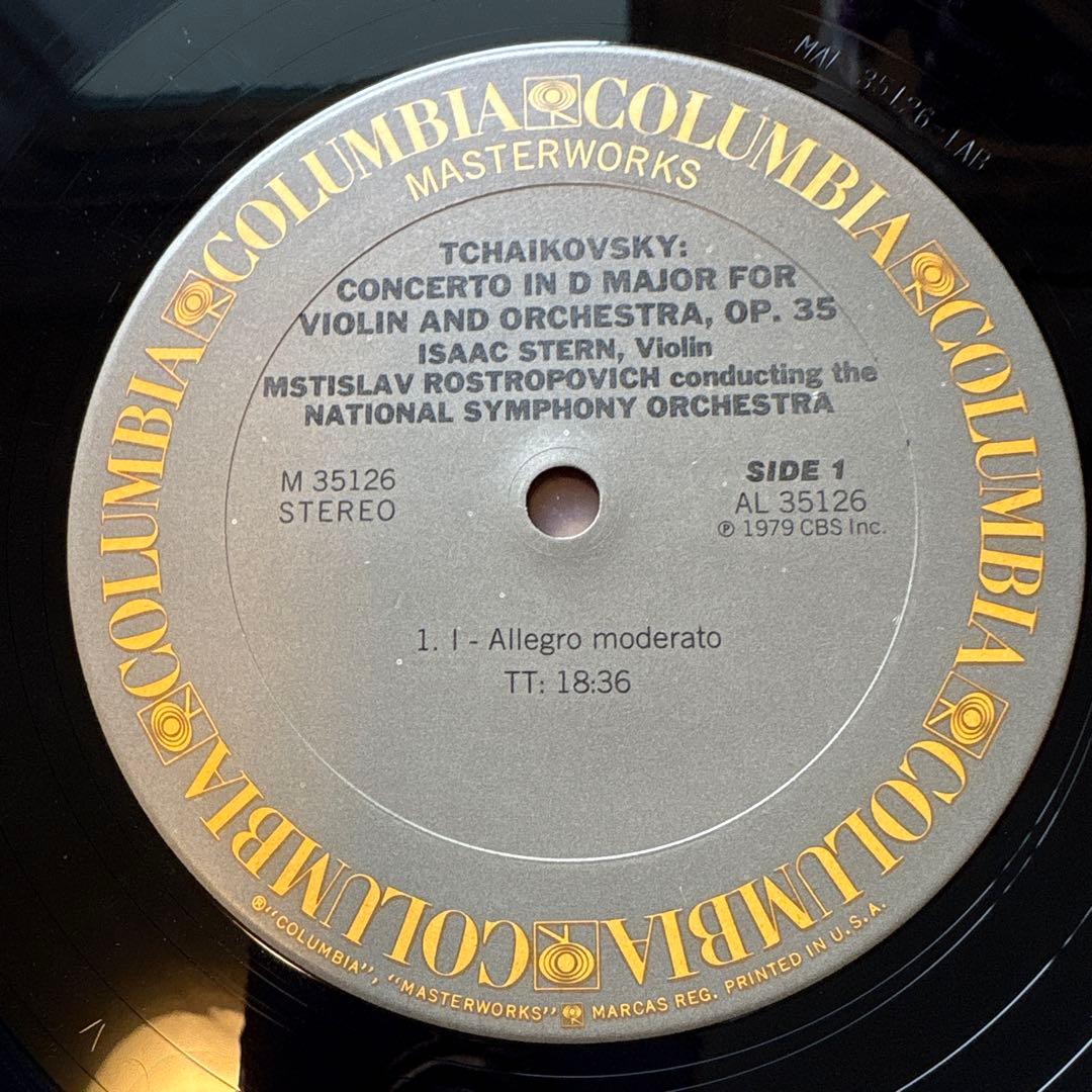 チャイコフスキー:ヴァイオリン協奏曲/I.スターン/ロストロポーヴィチ/79年米