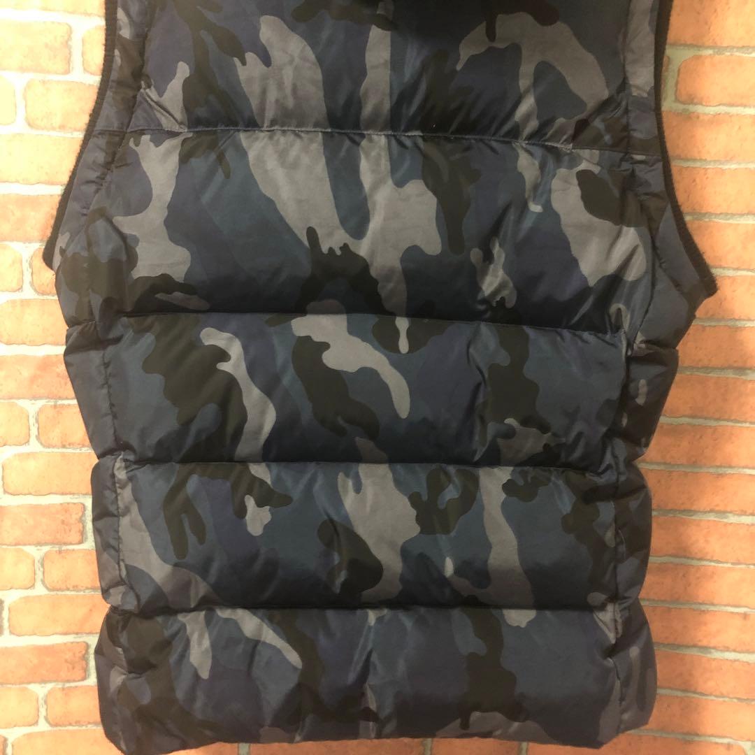 1piu1uguale3ダウンベスト迷彩