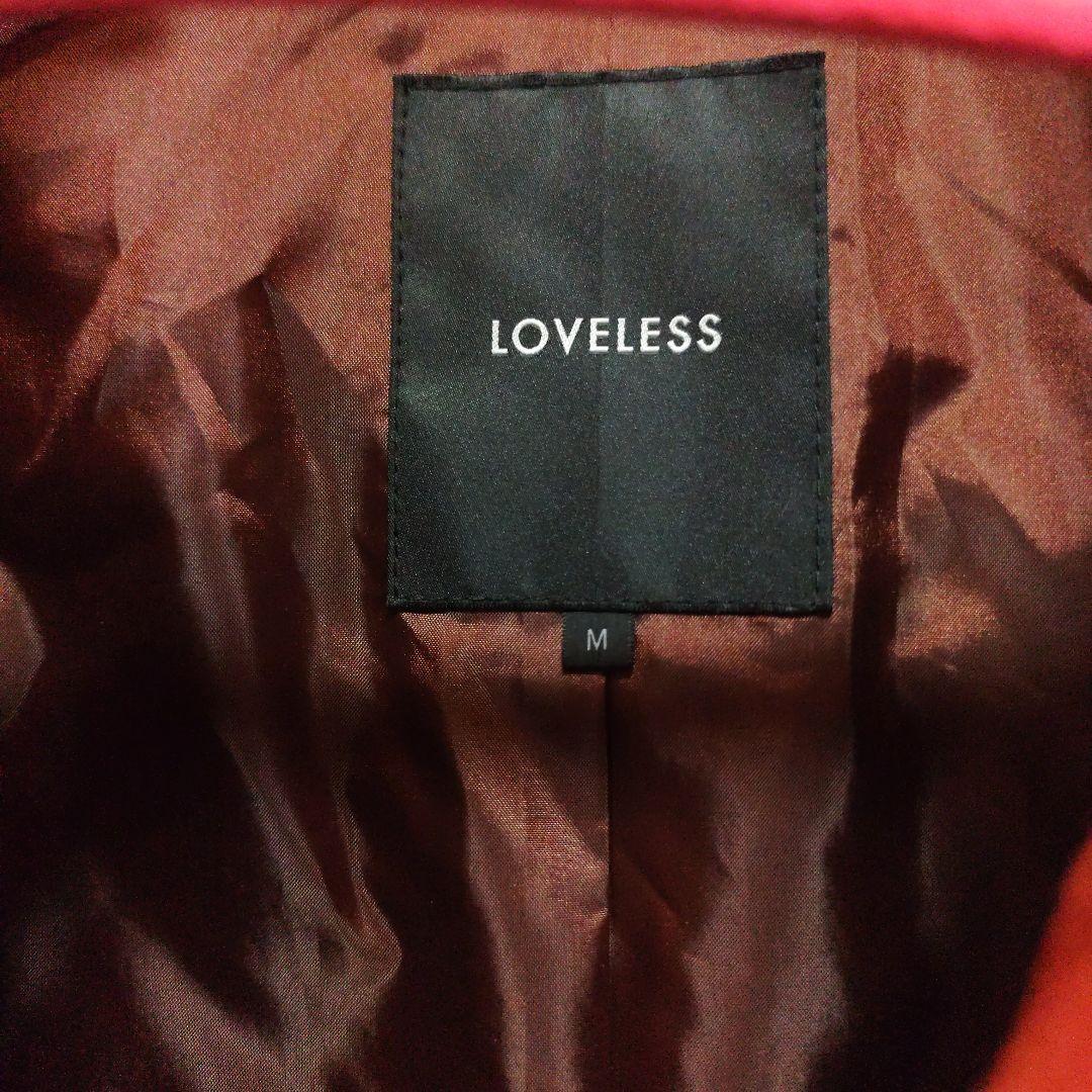 美品　LOVELESS　オレンジレッド　ラムレザースエード仕上げ　 ジャケット
