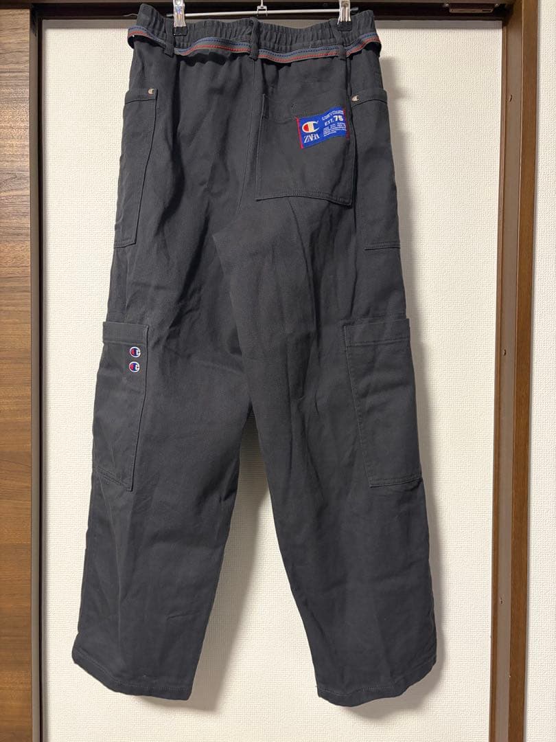 CHAMPION ® X ZARA ドローストリング カーゴ　デニム