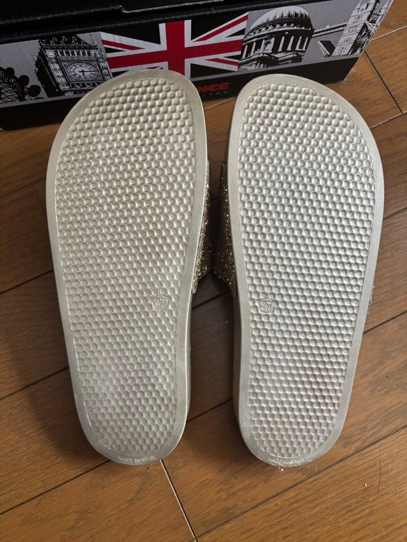 社交ダンス 英国SUPADANCE キラキラサンダル 試着のみ