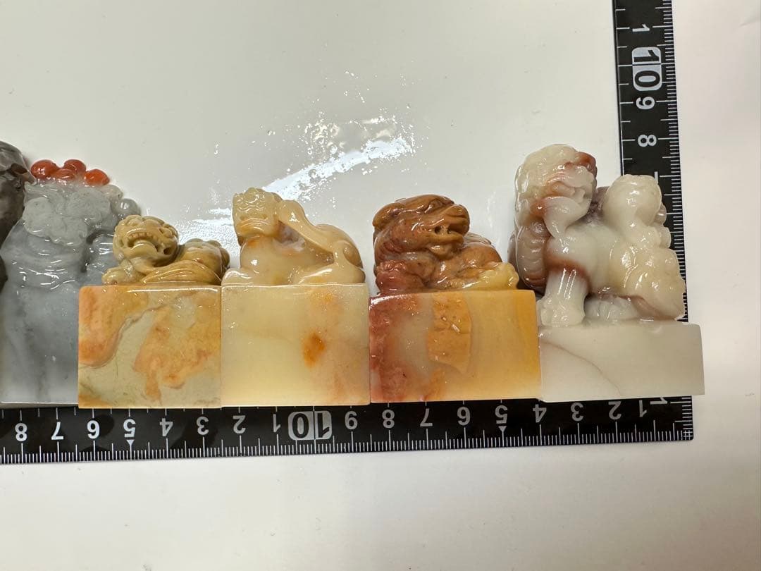 決算セール　篆刻　印材　印石　まとめ　書道　落款　遊印　100個セット2