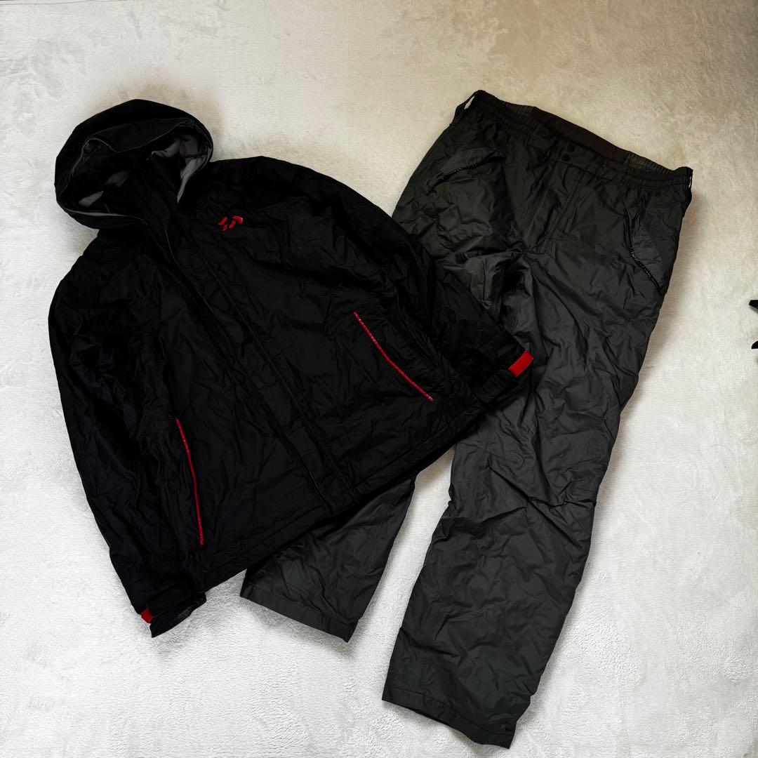 DAIWA ダイワ　レインマックス　ウィンタースーツ　セットアップ　黒　2XL