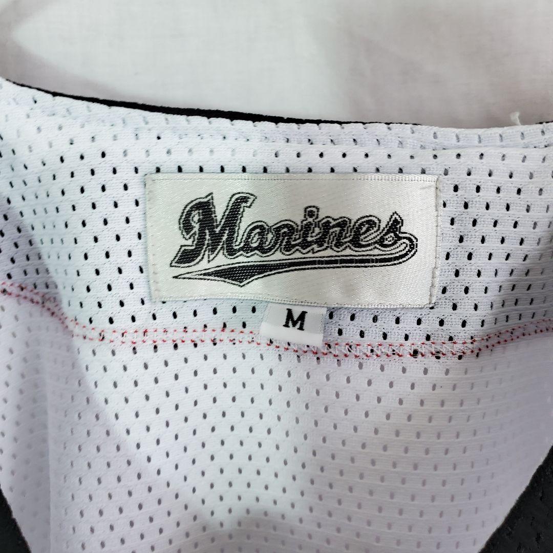 千葉ロッテマリーンズ 野球 ギザ ユニフォーム 白 黒 半袖 ウェア