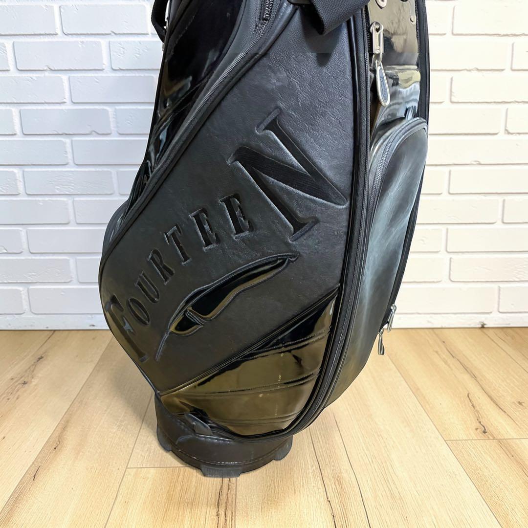 希少✨廃盤 FOURTEEN キャディバッグ 9.5型 ブラック ゴルフバッグ