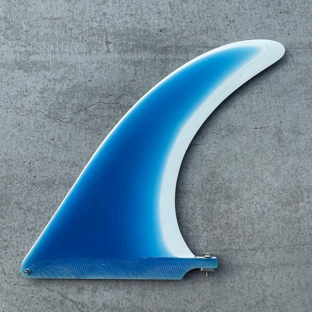 新品　シングルフィン　ロングボード　9インチ　ミッドレングス　ブルー　クラシック