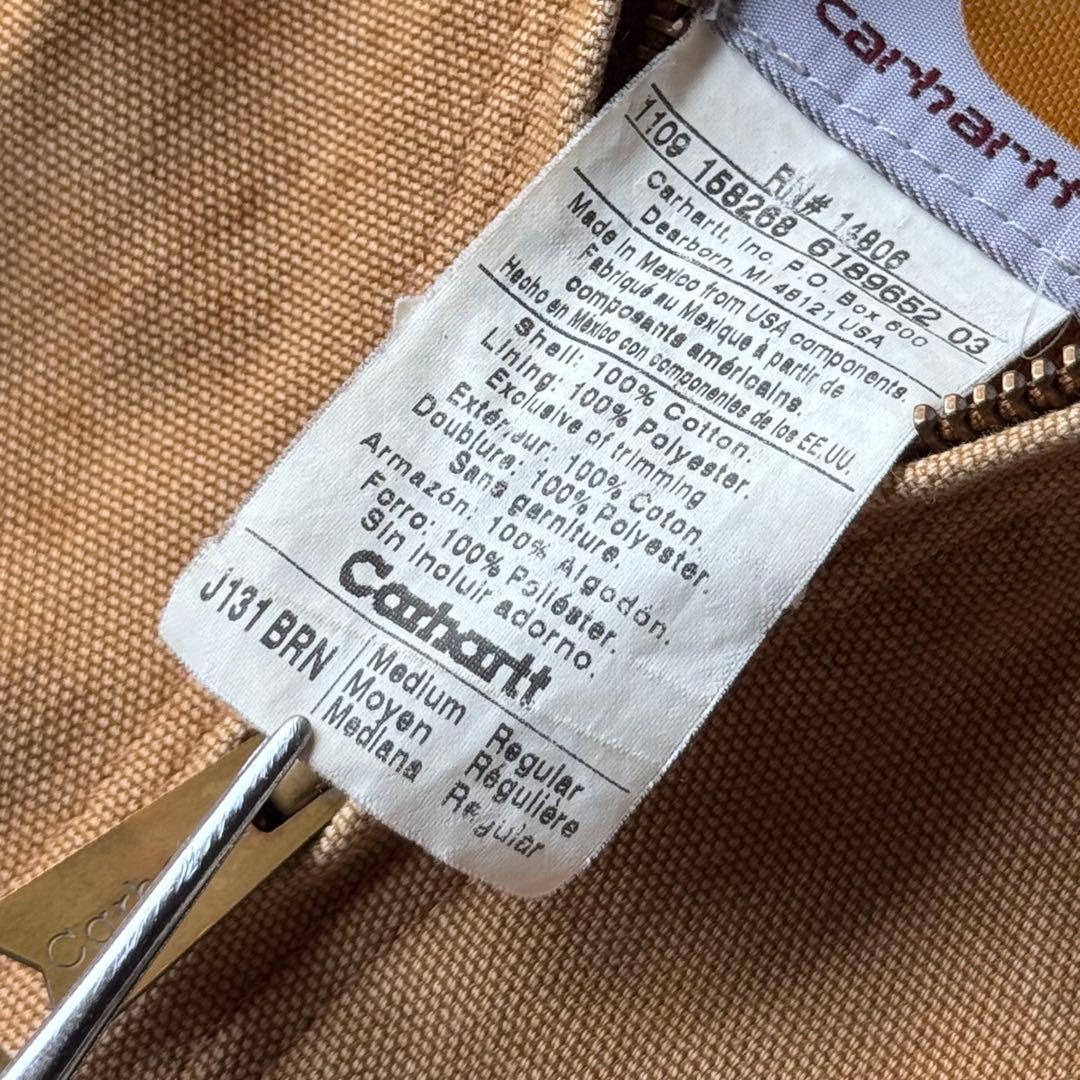 カーハート j131 アクティブジャケット サイズM brn 裏地サーマル