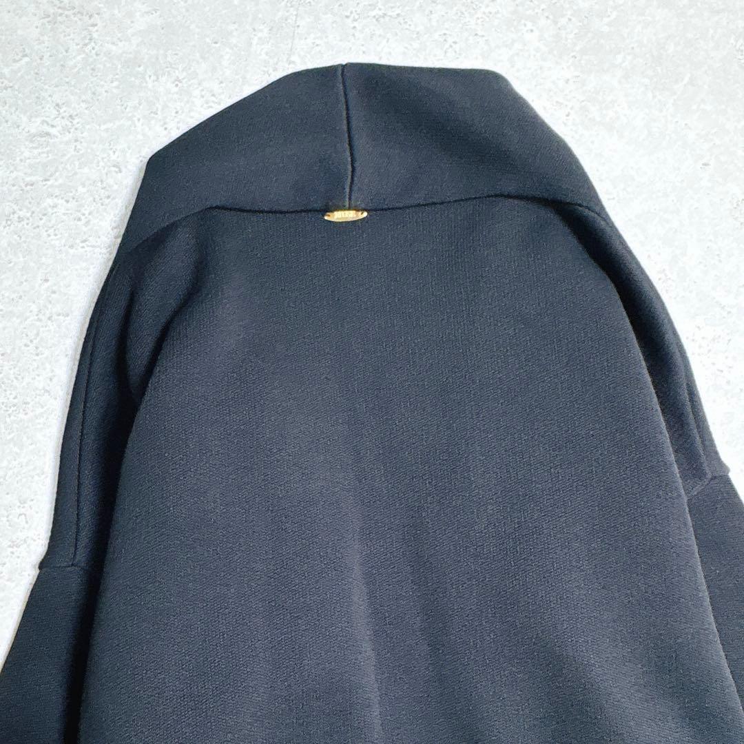 ドゥーズィエムクラス　Twins cotton ニット ロングガウン　ブラック