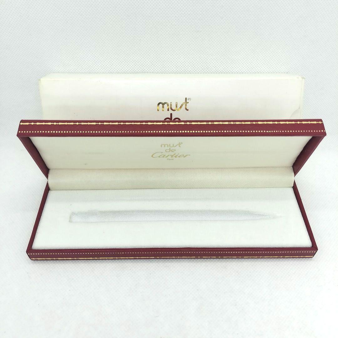 【S】Cartier マスト ドゥ カルティエ ゴールド ボールペン 箱付