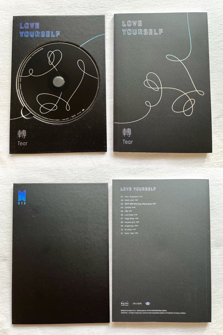 【未使用】 BTS「LOVE YOURSELF 轉 'Tear'」 4形態セット