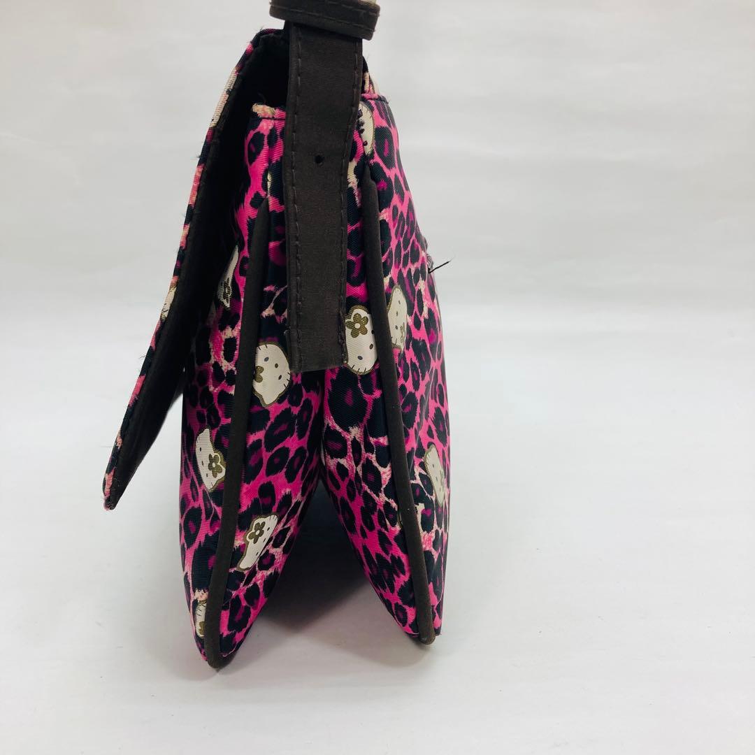 ハローキティ ヒョウ柄 ショルダーバッグ