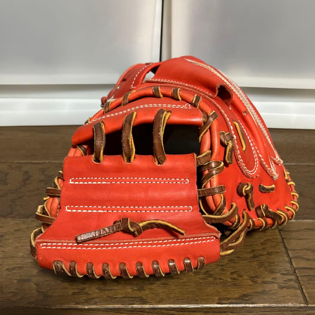 【美品】久保田スラッガーキャッチャーミットKSM-622 軟式グローブＦオレンジ