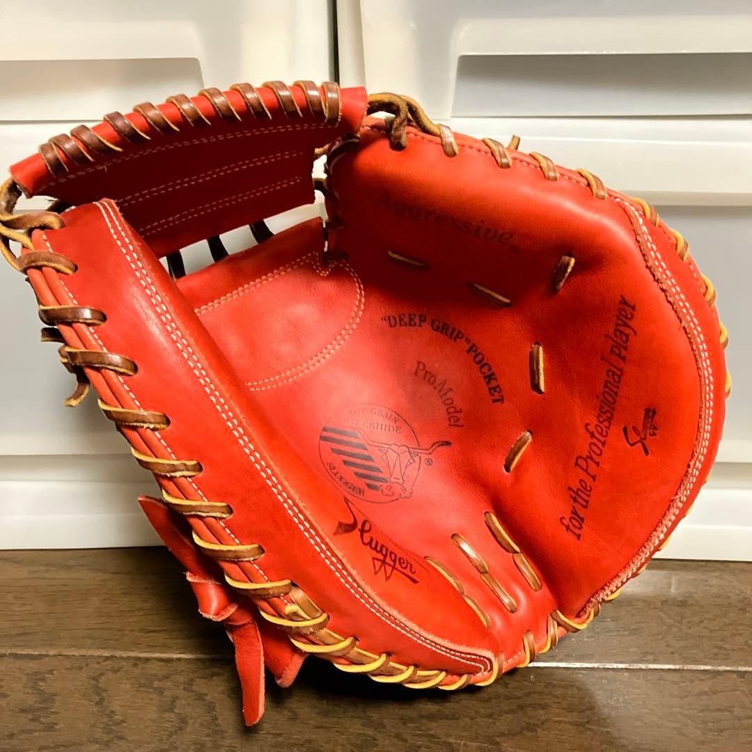 【美品】久保田スラッガーキャッチャーミットKSM-622 軟式グローブＦオレンジ