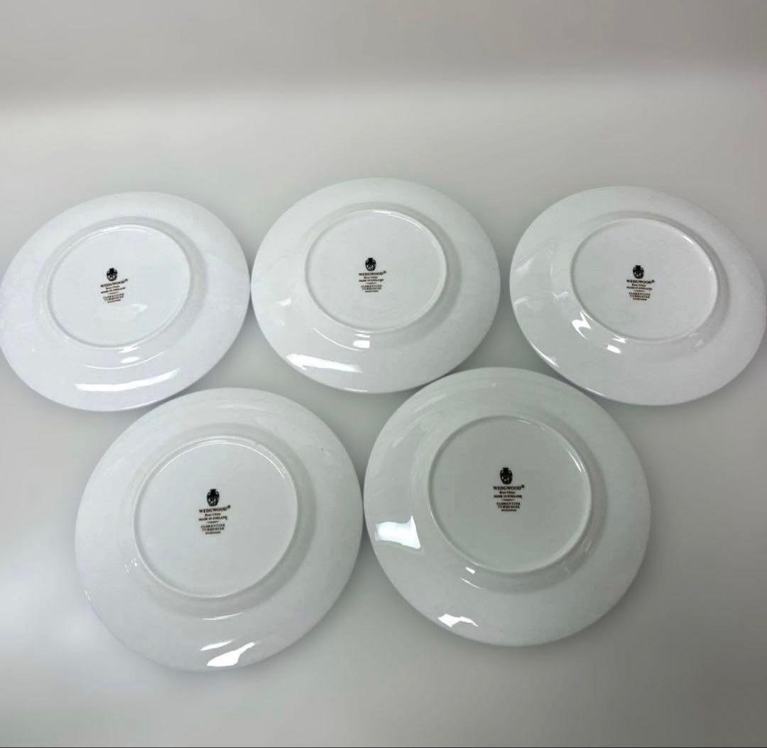 ウェッジウッド　フロレンティーン　ターコイズ　17.6cmデザートプレート　黒壺