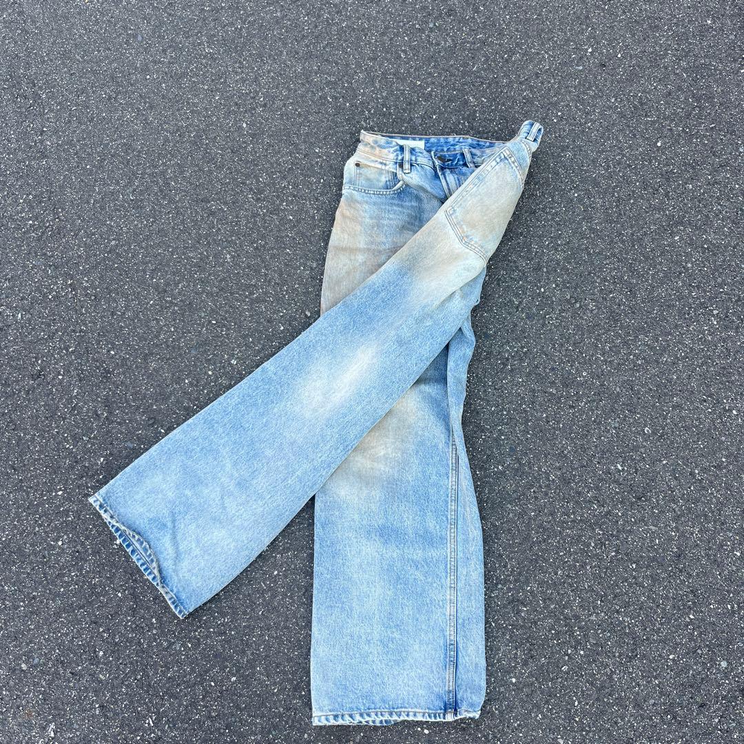 ZARA ACNE STUDIOS風 ヴィンテージ加工バギーフィットジーンズ