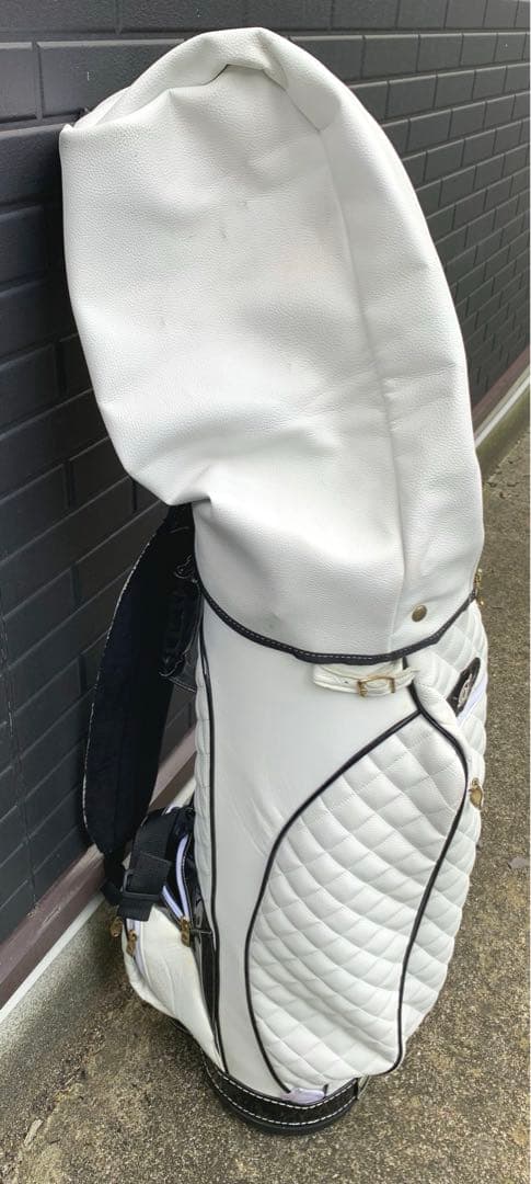 BELDING キャディバッグ　レディース　革　白　ゴルフバッグ　ゴルフ　高級