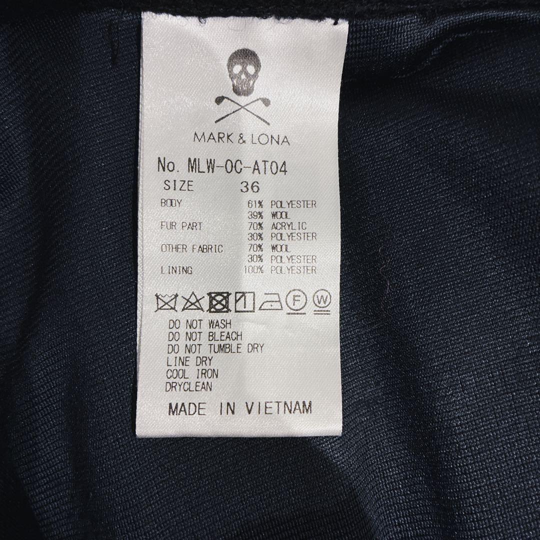 MARK & LONA ショートパンツ ファー スカル ゴルフウェア ウール