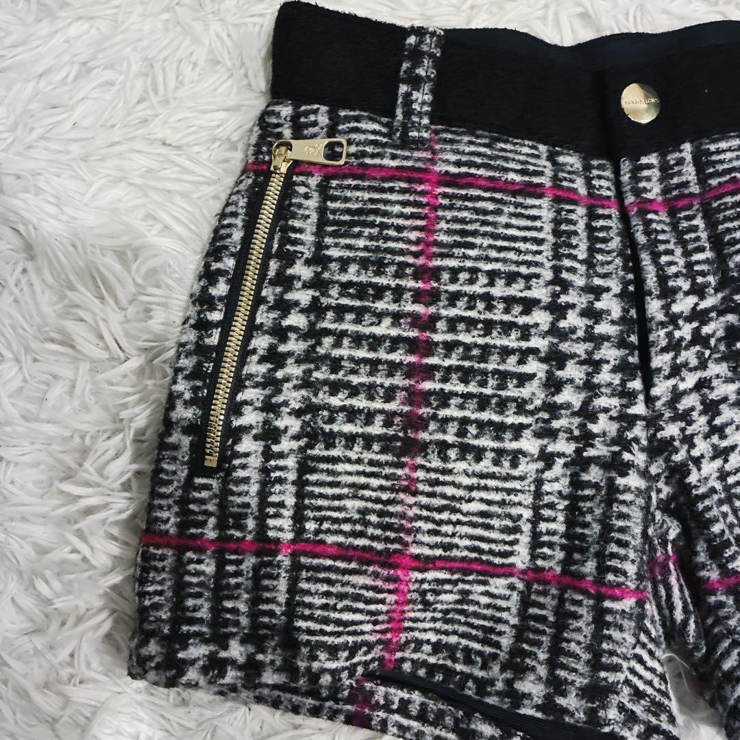 MARK & LONA ショートパンツ ファー スカル ゴルフウェア ウール