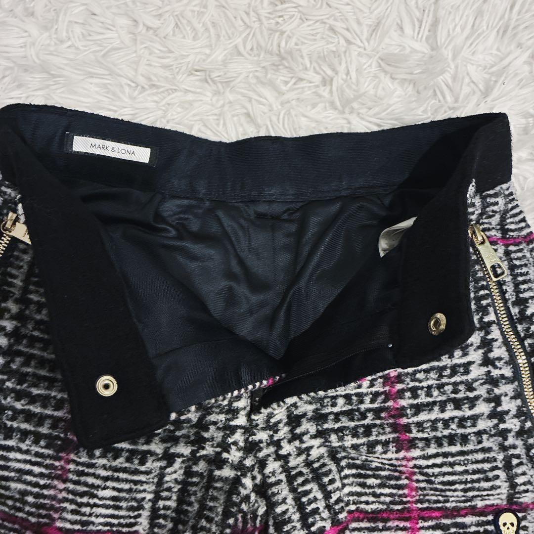 MARK & LONA ショートパンツ ファー スカル ゴルフウェア ウール