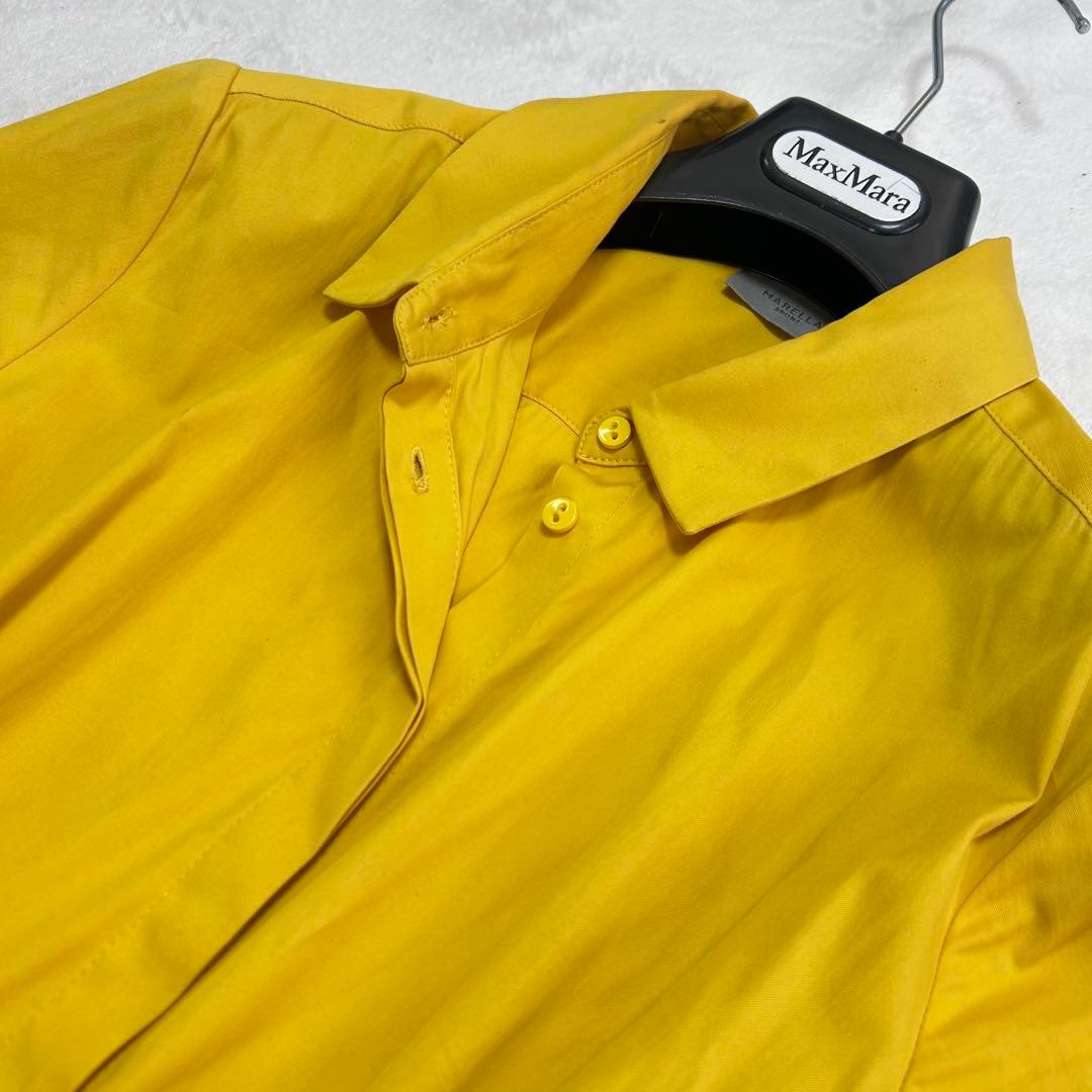 美品✨マックスマーラ　マレーラ　リボン　ベルト　フレアロングワンピース　40