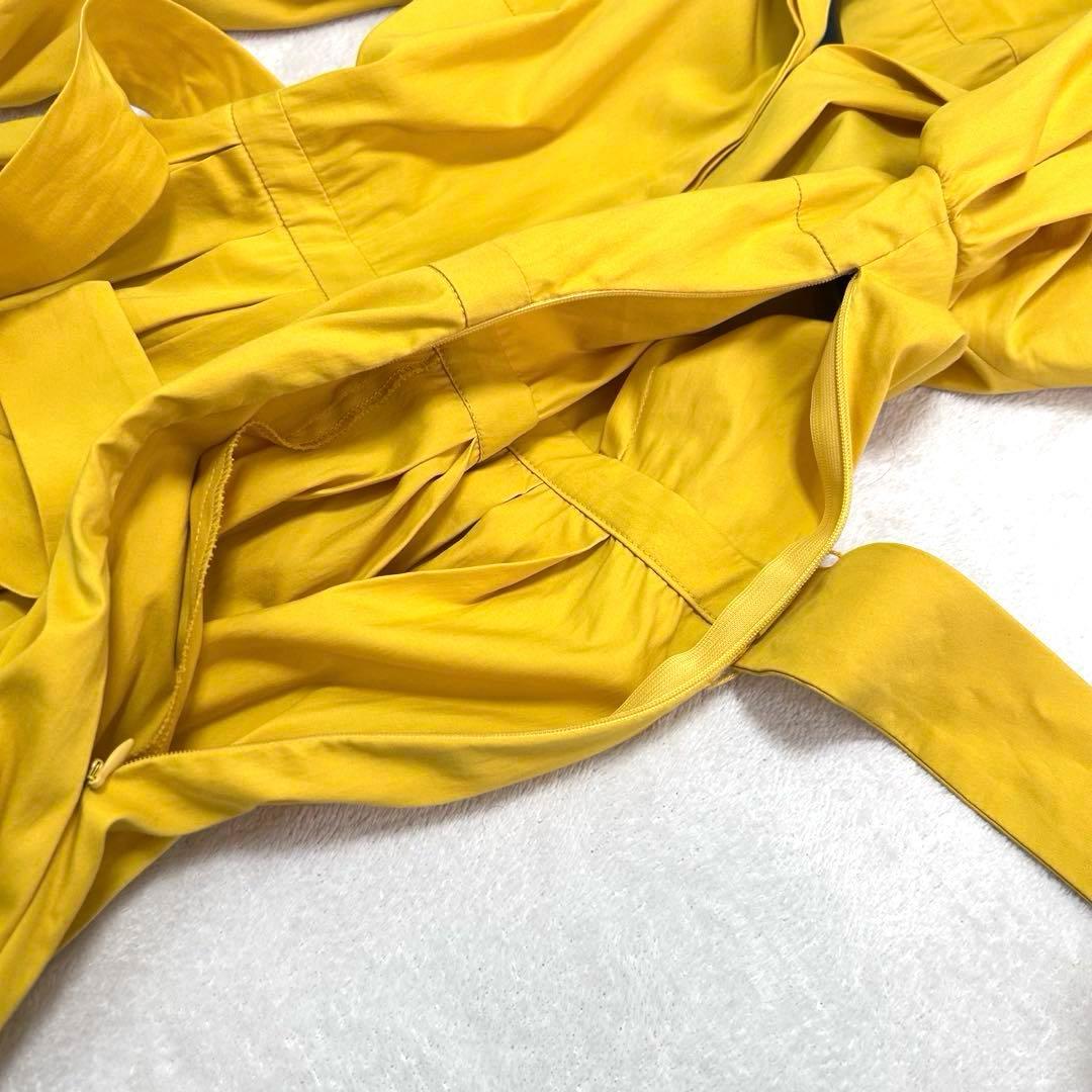 美品✨マックスマーラ　マレーラ　リボン　ベルト　フレアロングワンピース　40