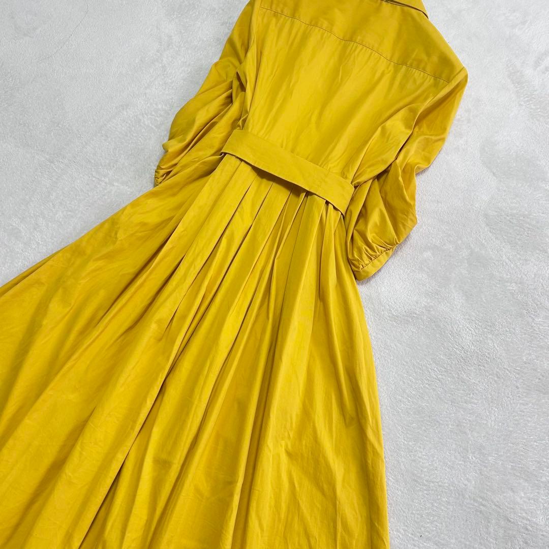 美品✨マックスマーラ　マレーラ　リボン　ベルト　フレアロングワンピース　40