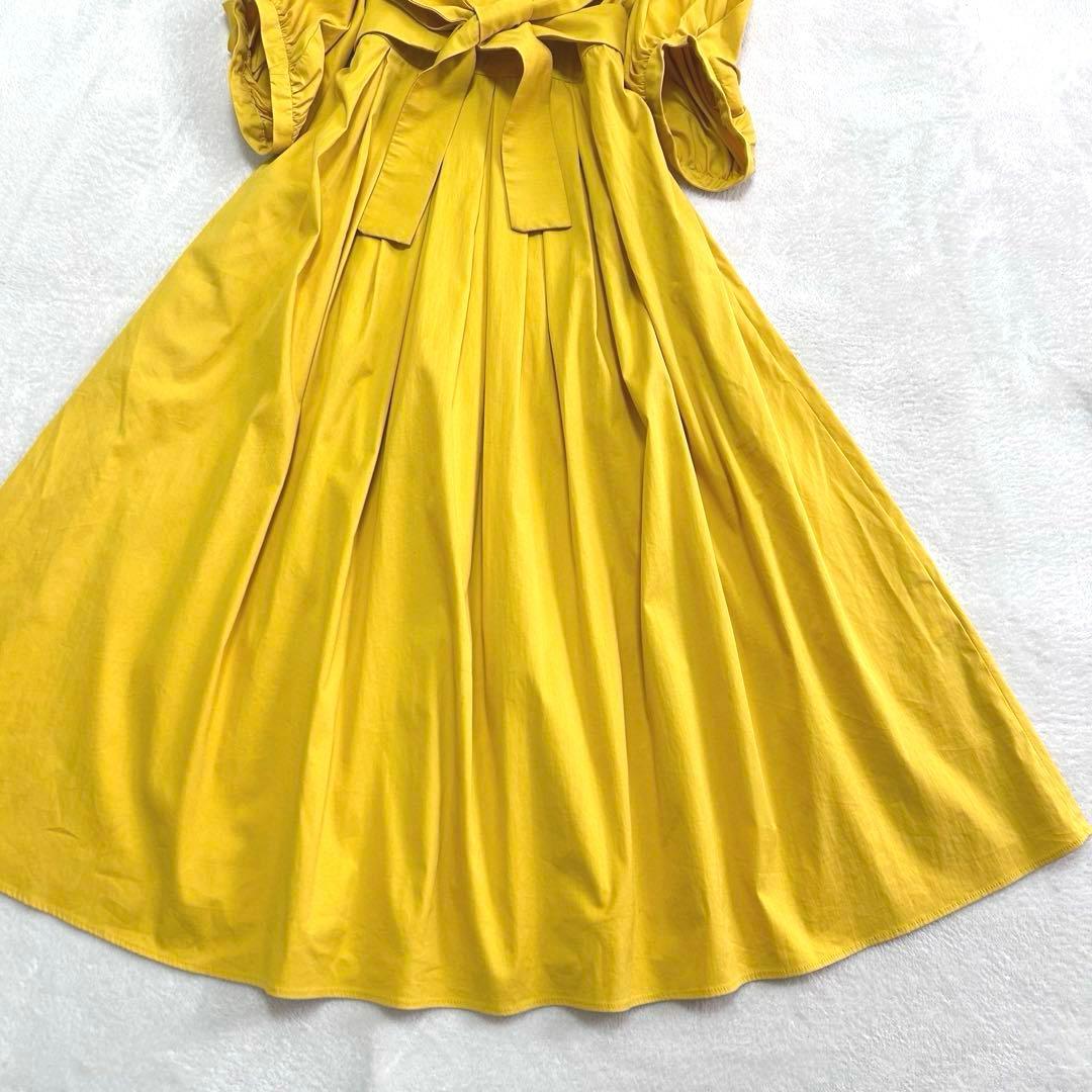 美品✨マックスマーラ　マレーラ　リボン　ベルト　フレアロングワンピース　40