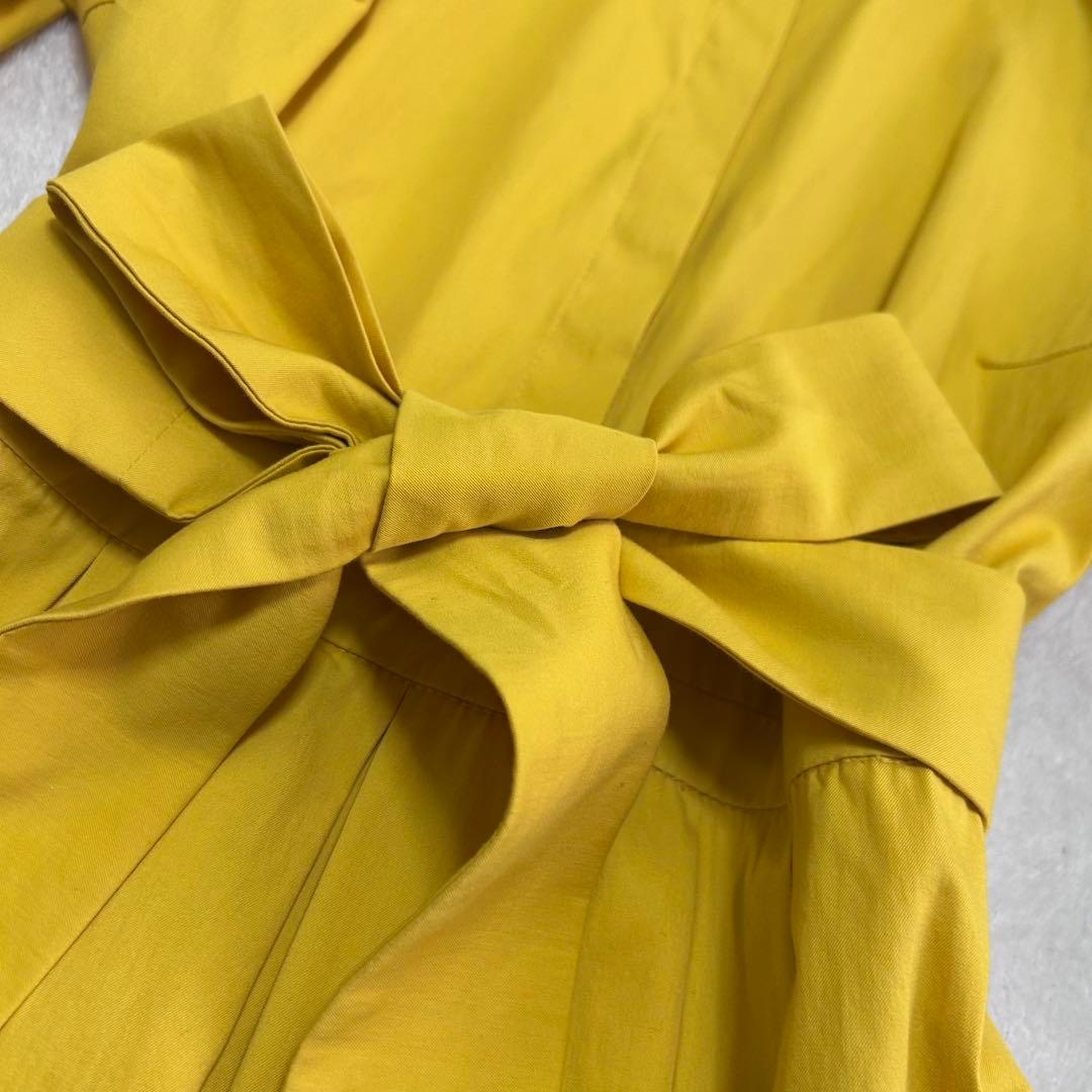 美品✨マックスマーラ　マレーラ　リボン　ベルト　フレアロングワンピース　40