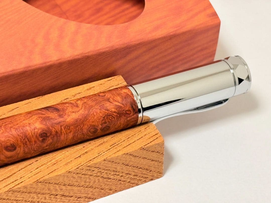 【新品】工房楔 Mペン 花梨瘤杢 ローラーボールペン
