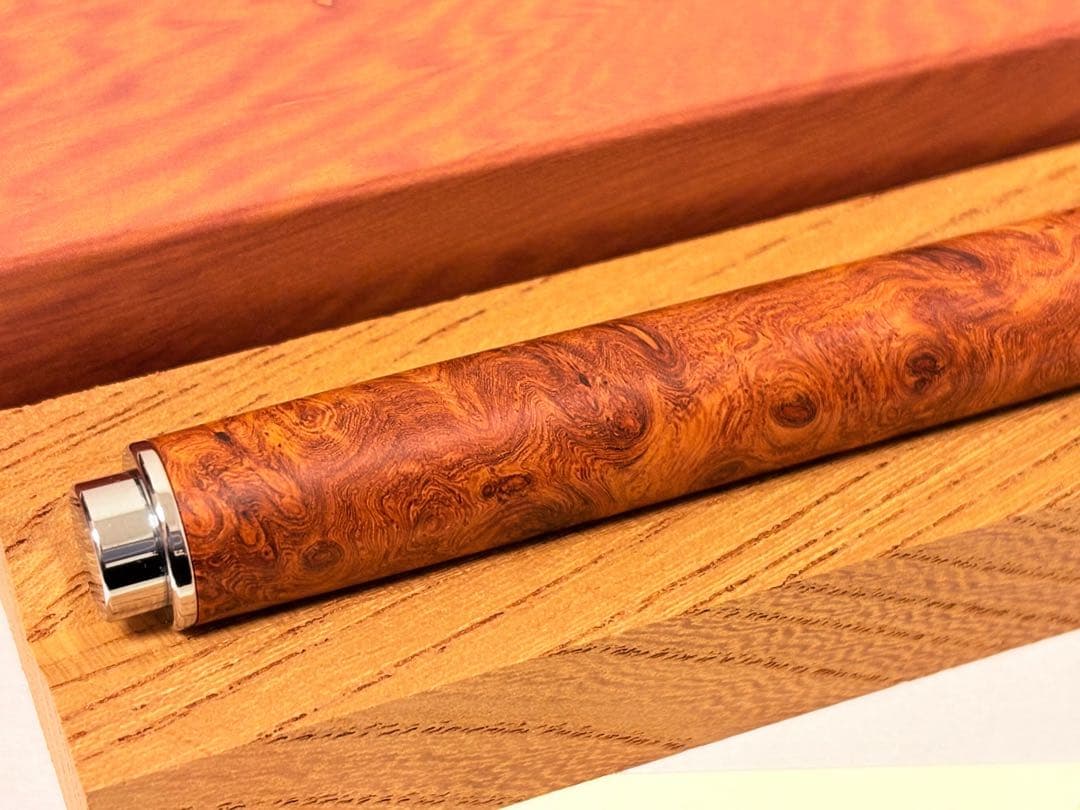 【新品】工房楔 Mペン 花梨瘤杢 ローラーボールペン