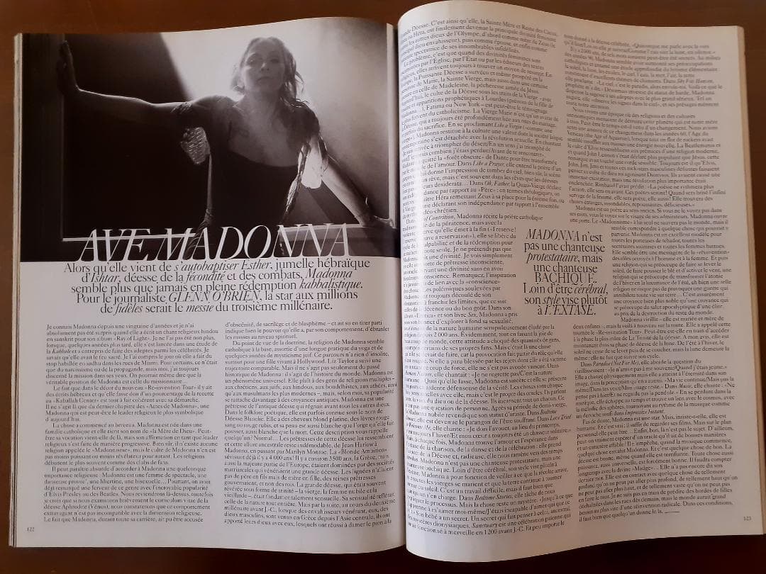 VOGUE Paris 2004年　マドンナ　Madonna 特集号