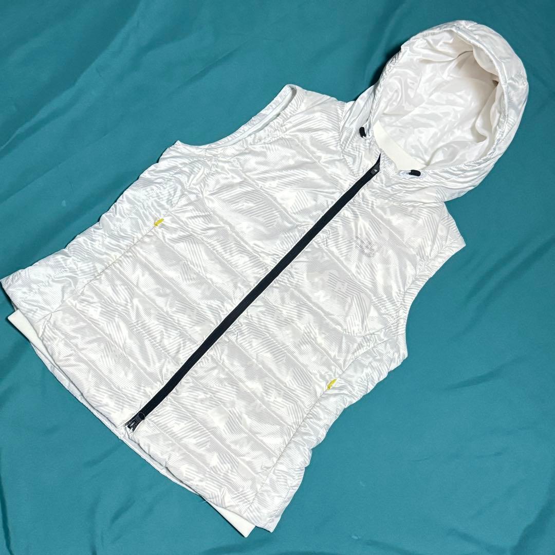 ニューバランスゴルフ ダウンジャケット 白 袖脱着可2WAY中綿ブルゾン防寒秋冬