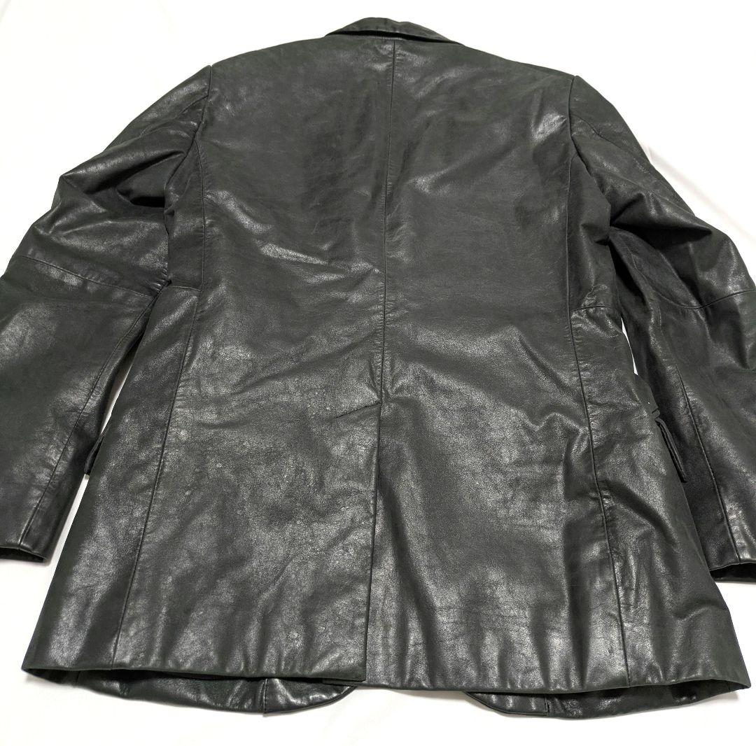 【極美品】カルバンクライン　レザー　テーラードジャケット М