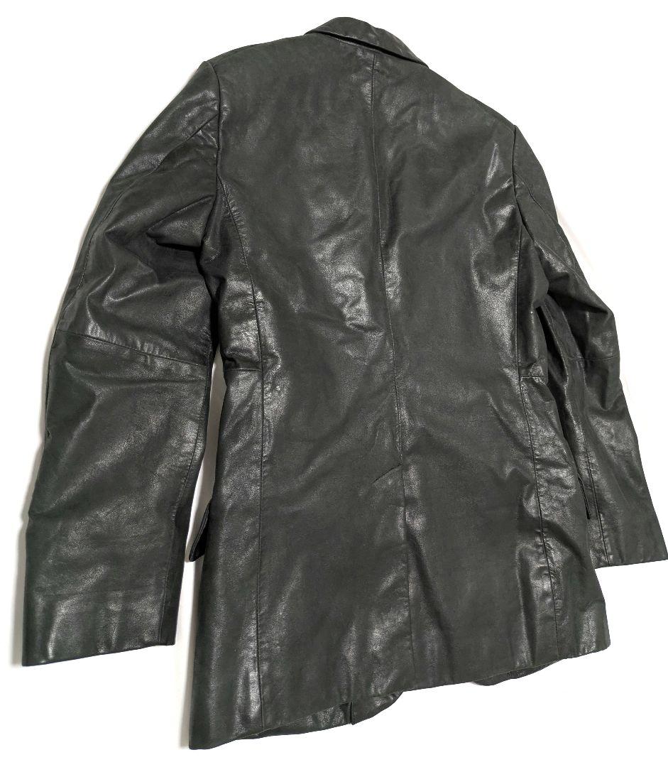 【極美品】カルバンクライン　レザー　テーラードジャケット М