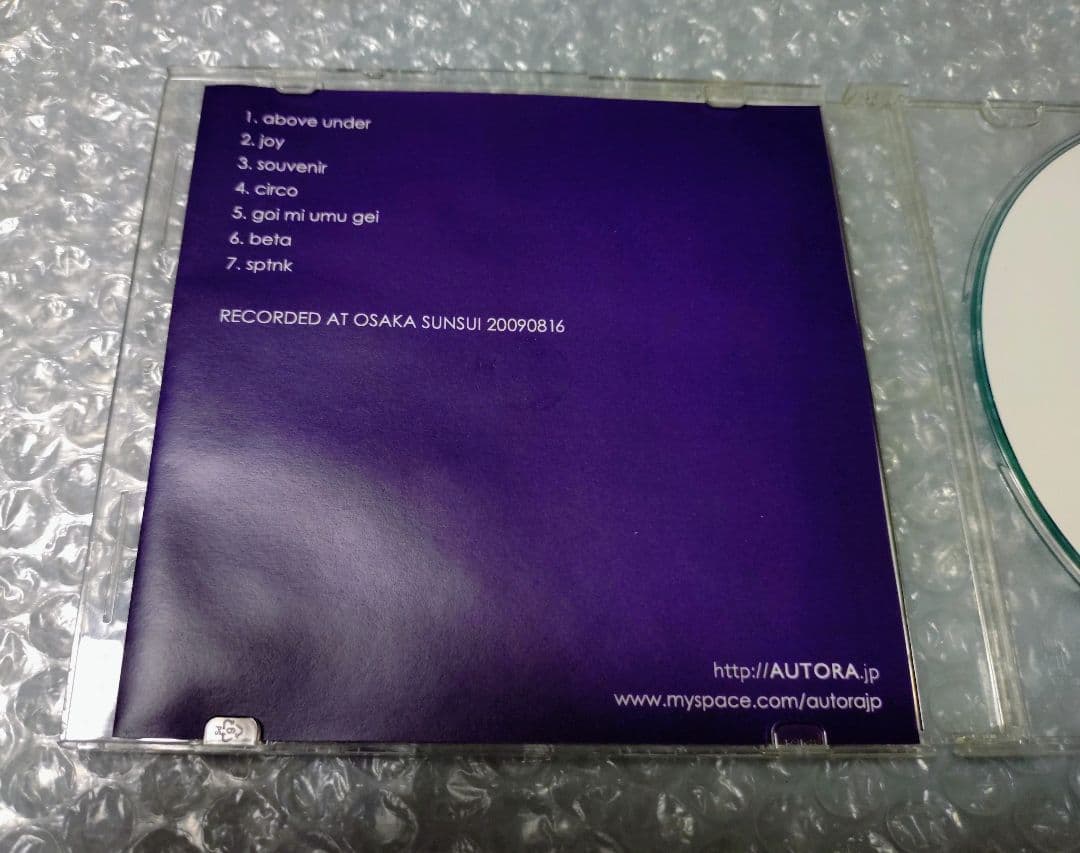 AUTORA LIVE AT 〜 20090816 CD 高山純 山本アキヲ