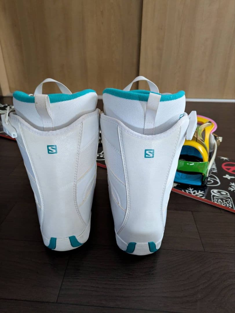 カラフル スノーボード ビンディング　ブーツ　ケース　リーシュの5点セット