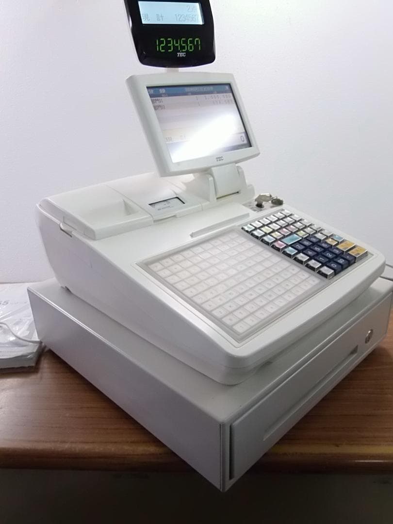 311設定無料東芝テックFS-2055-V2スキャナー付インボイスレジスター