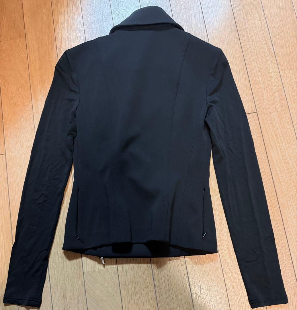 美品 FOXEY フォクシー アシンメトリー ジップアップ ジャケット 38