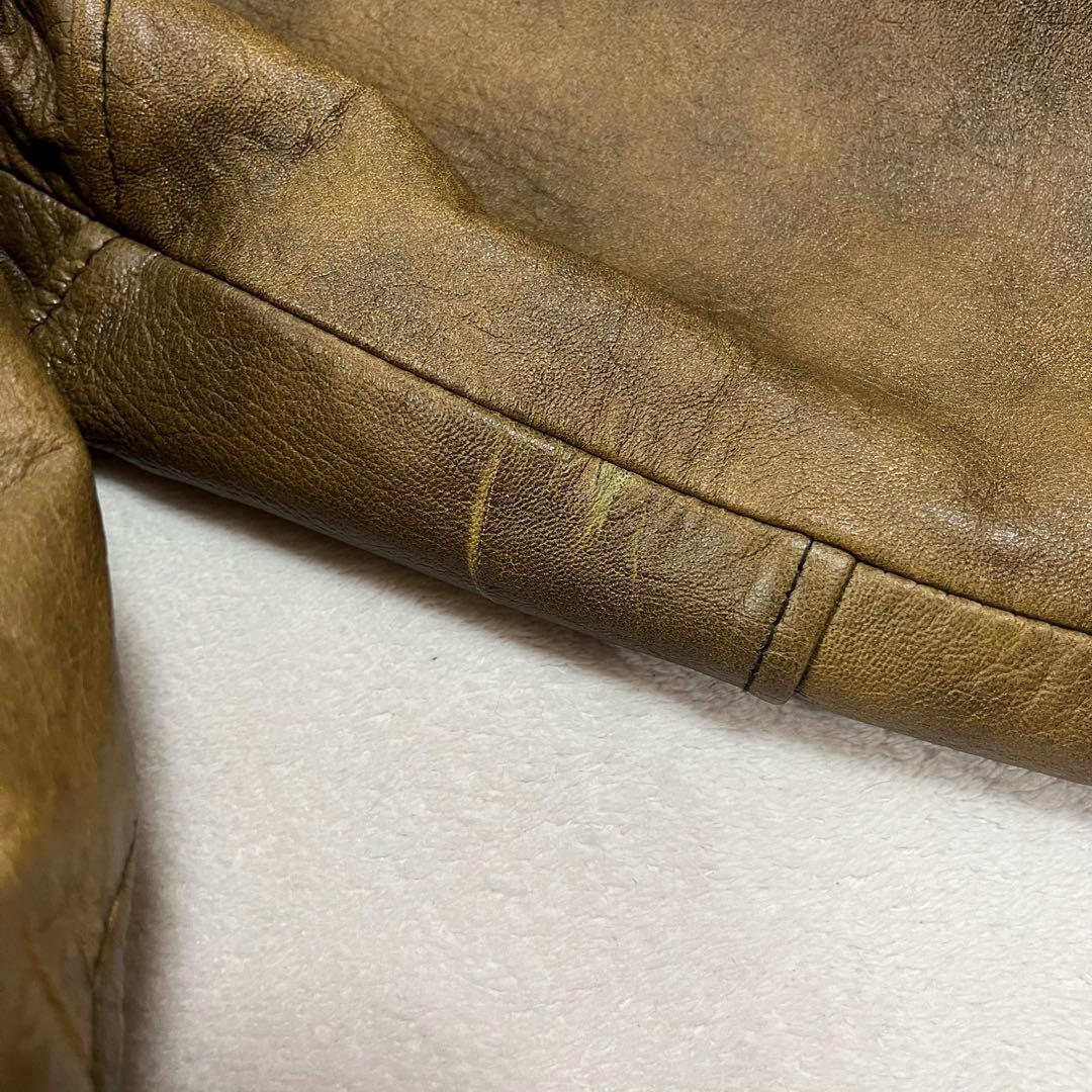 G1フライトジャケット XXL 羊革　ブラウン系