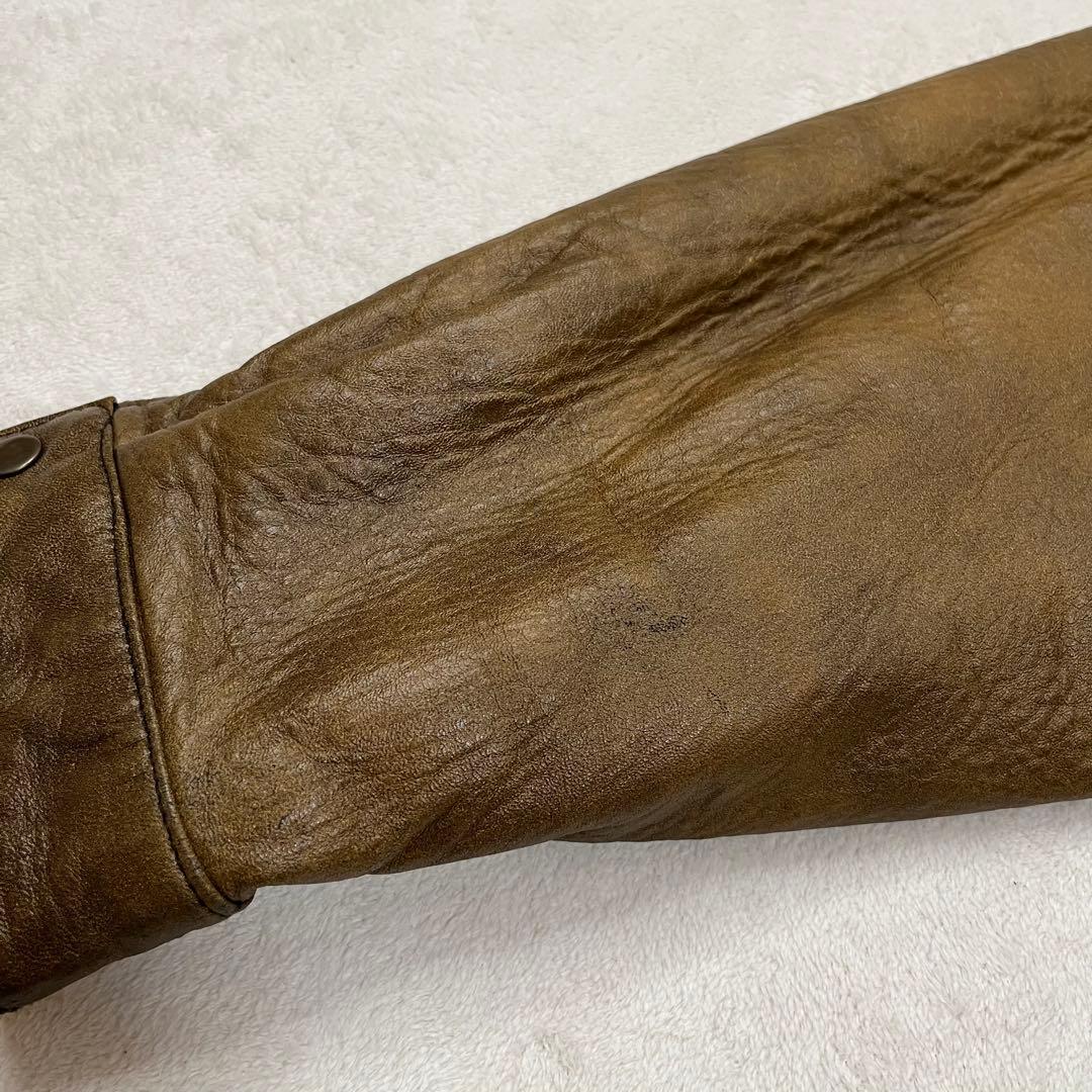 G1フライトジャケット XXL 羊革　ブラウン系