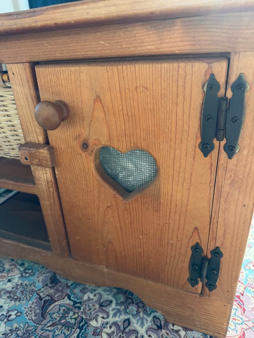 アンティーク　ナチュラルウッド センターテーブル、テレビ台