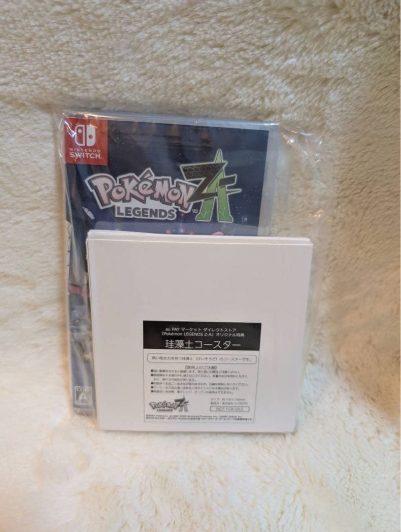 【新品・未使用・早期購入限定特典】ポケモンZA 珪藻土コースター付