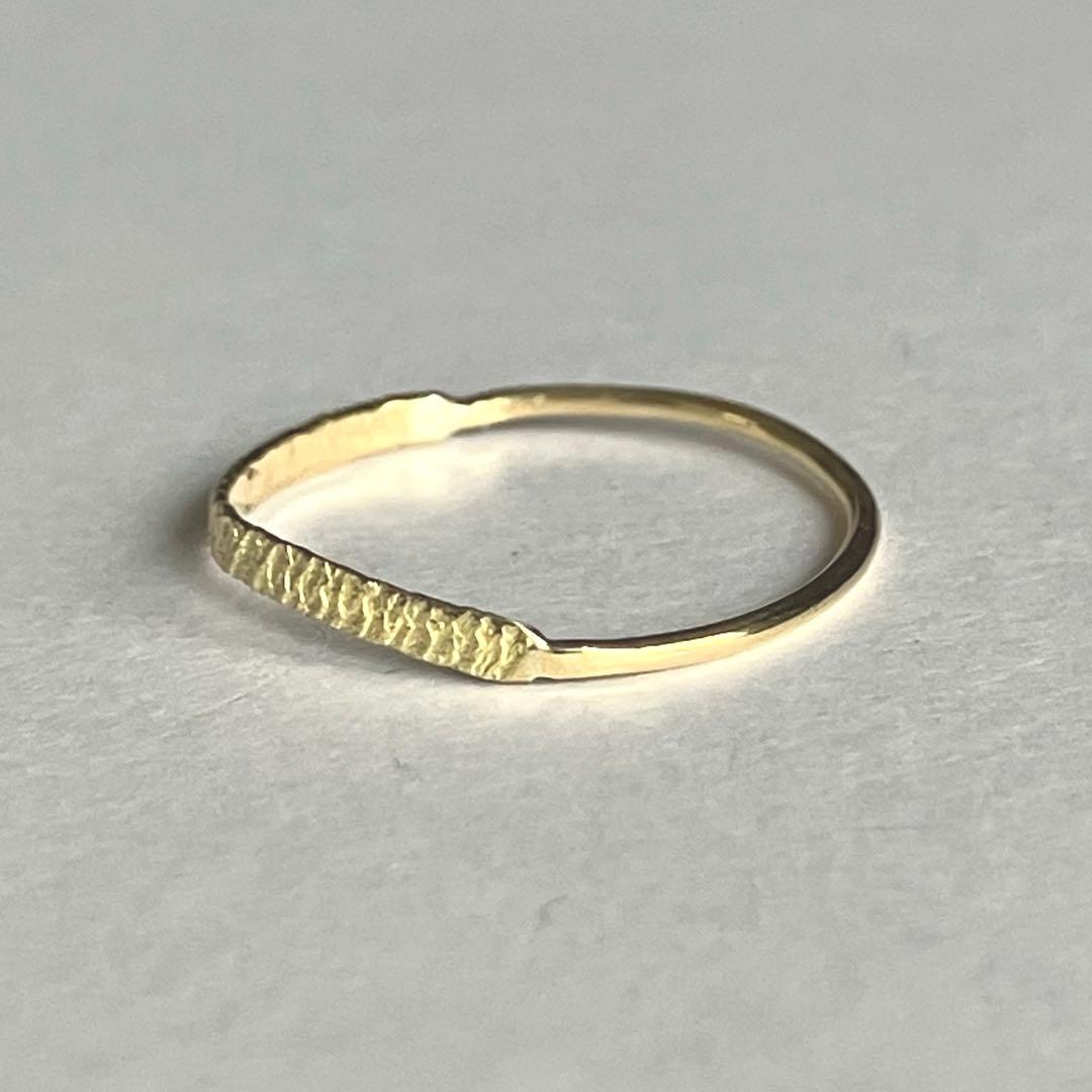 K18 18金　7号　リング　21